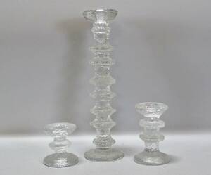 3 st. ljusstakar, Festivo Timo Sarpaneva, Iittala