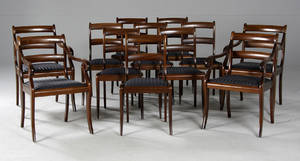 Spisestuestole af mahogny 12