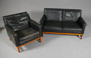 Soffa och fåtölj, ca 1960 2 delar