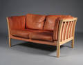 Dansk møbelproducent. To-pers. tremmesofa