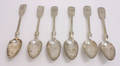 Matskedar, 6 st, silver, 1800-tal. vikt ca 320 gr. 6