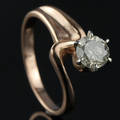 Solitaire ring ca. 0.93 ct.