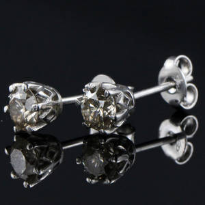 Par brillant ørestikker ca. 0.97 ct.