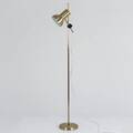 GOLVLAMPA mässing, ställbar