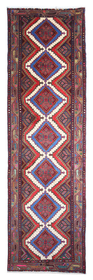 Persisk Hamadan løber, 305x80 cm.