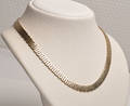 Klassisk murstenscollier af 14 kt. guld