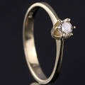 Solitaire ring ca. 0.22 ct.