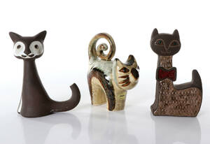 KATTFIGURINER, TRE ST