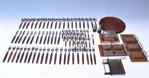 Samling service i teak. 91