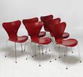 Arne Jacobsen, Fritz Hansen, stolar 3107 Sjuan, 6 st  