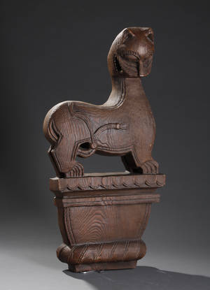 Udskåret middelalderfigur, Museums Replica
