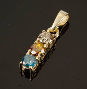 Diamantvedhæng, ca. 0.90 ct.