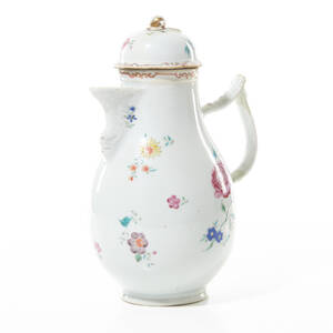 Kaffekanna Kina 1700-tal famille rose
