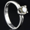Solitaire ring ca. 0.83 ct.