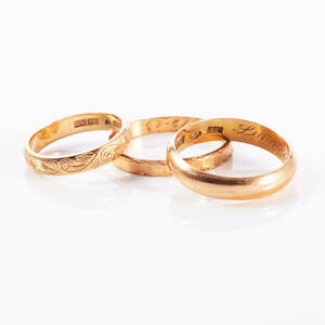 Vigselringar 18 k guld