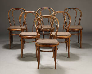 Spisestole, formbøjet bøgetræ 6