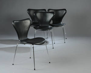 Arne Jacobsen 1902-1971. Fire stole model 3107 4