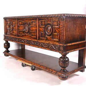 SKÄNK, svartbetsad björk, 193040-tal.