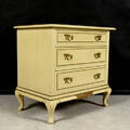 BYRÅ, 3-lådig, rokokostil, 1900-tal.