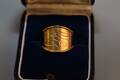 Brunkullaring guld 18K, diam 18 mm
