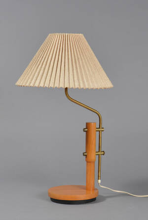 Bordlampe, messing, 1900-tallets 2. halvdel