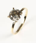 Solitaire ring i 14 kt. guld