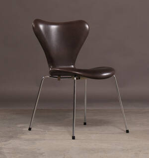 Arne Jacobsen, spisestol, Syveren, model 3107