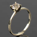 Solitaire ring af 14 kt. guld med brillant 1.00 ct.