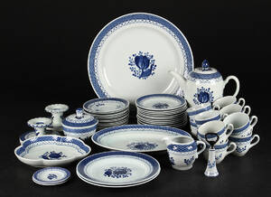 Kgl.Aluminia. Tranquebar, kaffeservice 48