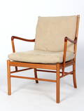Ole Wanscher. Lænestol Colonial Chair af kirsebær, model PJ149 Denne vare er sat til omsalg under nyt varenummer 4766961