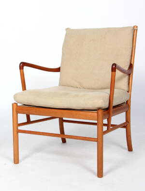 Ole Wanscher. Lænestol Colonial Chair af kirsebær, model PJ149 Denne vare er sat til omsalg under nyt varenummer 4766961