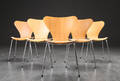 Arne Jacobsen. Fem Syveren stole, model 3107 5