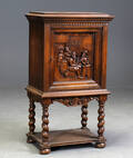 Tobaksskab af eg, 1900-tallet