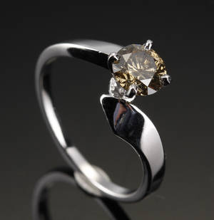 Diamantring, ca. 0.88 ct