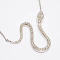 Halssmycke 18 k vitguld med diamanter