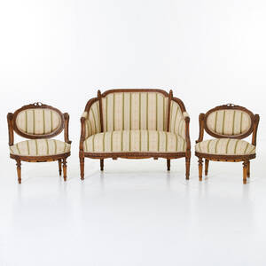 Soffa fåtöljer i Louis XVI-stil