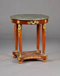 Lampebord af mahogni, Louis XV stil