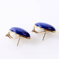 Örhängen 1 par 14 k guld med lapis lazuli