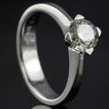 Solitaire ring ca. 1.01 ct.