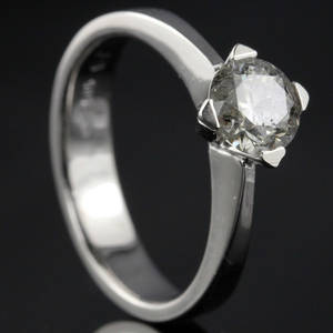 Solitaire ring ca. 1.01 ct.