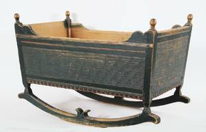 Barnvagga, Gustaviansk allmoge, 1800-tal