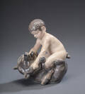 Kgl. Porcelæn. Figur af porcelæn, Faun