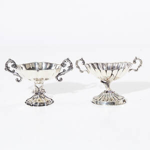 Skålar på fot silver Spanien