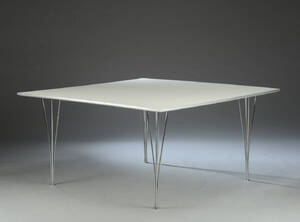Piet HeinBruno Mathsson. Kvadratisk bordplade 140x140 cm