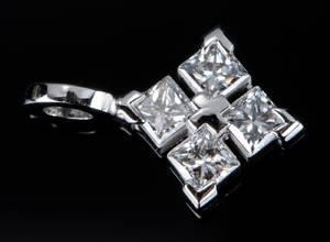 Diamantvedhæng - ca. 0.70 ct.