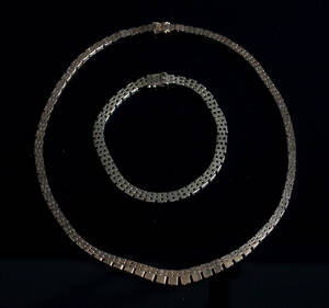 Murstens smykkesæt, halskæde og armlænke af 14 kt. guld 2