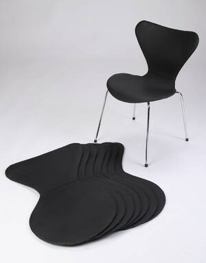 Deszine Talks. Læderovertræk til Arne Jacobsens 7´erstole, sæt på 8 stk. 8