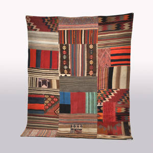 Persisk Patchwork kelim, 246 x 186 cm