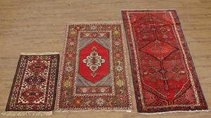 Hamadaner 65 x 94 cm og 98 x 203 cm, persisk tæppe 104 x 164 cm 3
