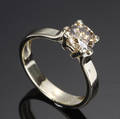 Diamant solitairering, ca. 1.08 ct.